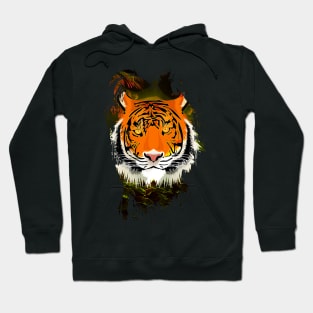 Golden Colorful Jungle wild Tiger Hoodie